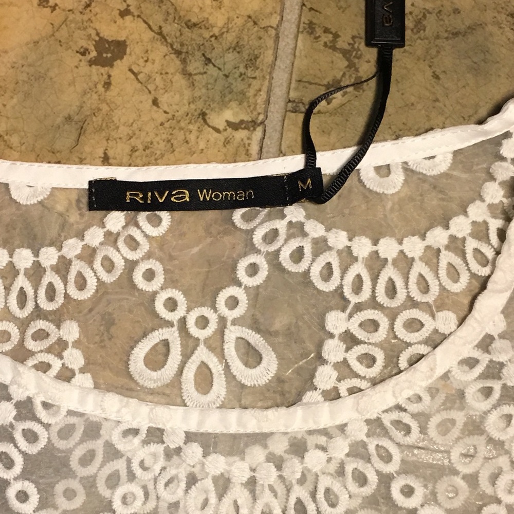 NEW! “RIVA WOMEN” SEE THRU HALF TOP - Picture 7 of 8
